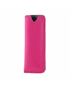 The TanneryGlassesCase219FullGrainDark Fuchsia