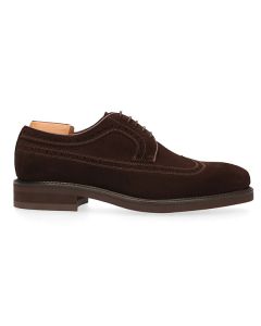 BerwickBrogueShoe2562Dk BrownSuedeSide