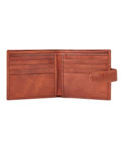 TuscanLeatherWalletwithTab313BrownOpen