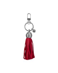 LoopedTasselKeyRing407Red