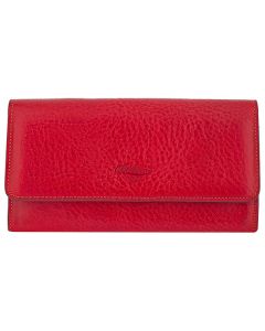 BoldriniLadiesLongPurse420FullGrainRed