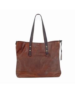 Chiarugiladies totelarge toterustic leatherveg tannedtraditional leatherwork bagcasual bagThe Tannery
