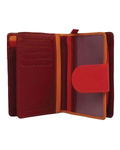 RFIDMultiCompartmentPurse603023VACherryRedOrangeOpen