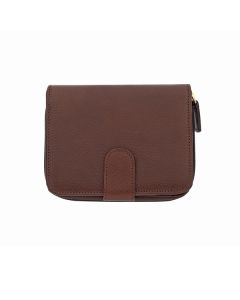 LadiesZipRoundPurse701Brown