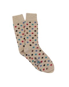 CorgiDotsSockBeige