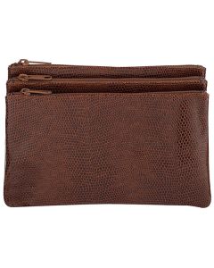 The Tannery3 zippedmake up bagcosmetic bagtravel accessoriesladies leatherleather travel accessories