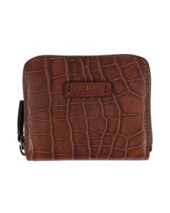 Gianni ContiZipPurse9498124CrocCognac