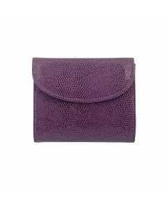 The Tannery605small folded purseItalian leatherladies pursestamped leather605Violacard case