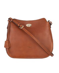 Boldriniacross bodysaddle bagleather saddle bagItalian leathertanbrownnatural leather