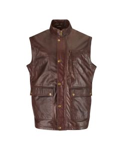 Mens Cognac Gilet GB-05