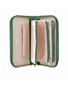 CepiJewellery Case1014pocketszipped pocketstravel jewellery purseladies gift ideasChristmas gift ideaszipped around jewellery caseThe Tannerypatent leathercroc leather