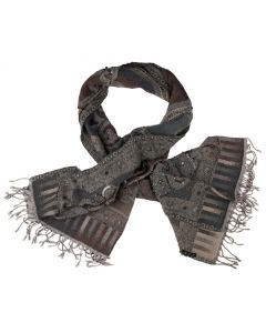 KapreSequinPaisleyScarfBrown