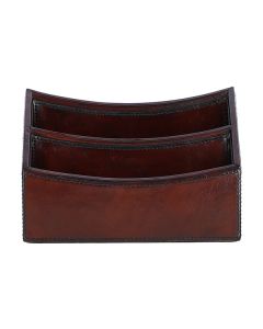 Luxury Leather Letter Rack LF-114