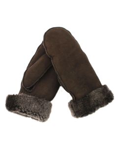 LadiesFullHandMittenBrown