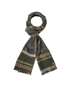 SantacanaAcrylicWovenCheckScarf996RGreen