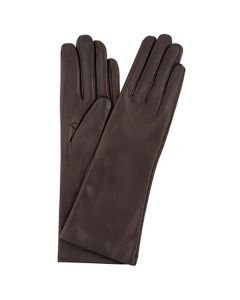 Long Cashmere Lined Glove Dk Brn