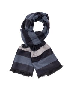SantaanaWovenGeometricScarf916Blue