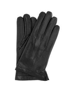 MensGlovescashmere linedblack glovesblack leather glovesplain leather glovesItalian gloves