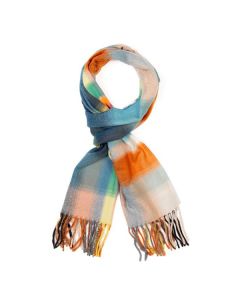 Acrylic Checkered Woven Scarf 70
