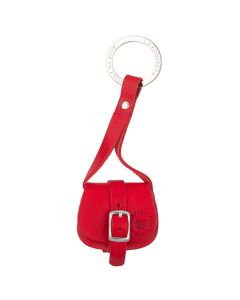 The TanneryHandbagKeyringP214Red