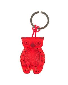 The TanneryOwlKeyringP292Red