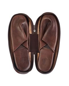 ChiarugiTravelSlippersinCase97002Dk BrownOpen