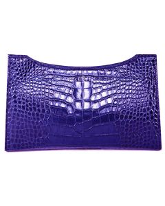 TrinyClutchBagCrocViolet