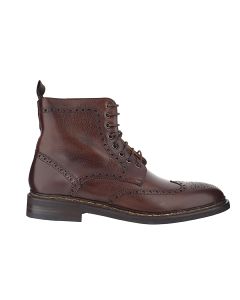 Berwickbootbroguemens bootrubber solebrown boot