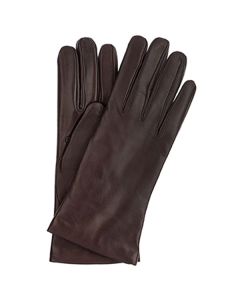 Cashmere Lined Gloves Dk Brown