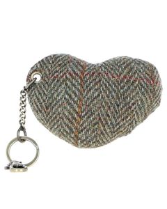 Harris Tweed Heart Key Ring TW-53