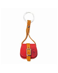 HandbagBicolourKeyringP214Red