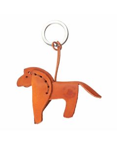 The TanneryHorseKeyringP284NoveltyTan