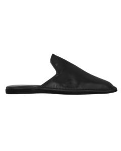 Vitello Black Rubber Sole Slipper