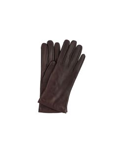 Silk Lined Gloves Dk Brown