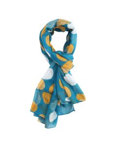 Miss SparrowSketchedSpotsScarfTeal