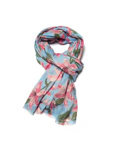 Miss SparrowLiliesScarfPowder Blue