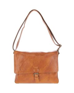 DavidLargeMessengerBagTan