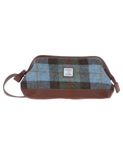 TW-40LeatherHarrisTweedWashbagTanMaCleod