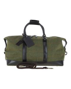 MarcusTweedWeekenderBagGreenBrown